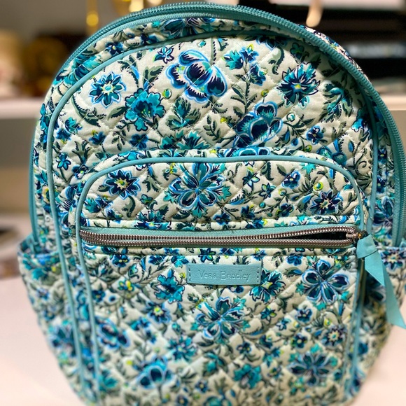 Vera Bradley Cloud Vine Small Backpack - Picture 1 of 6
